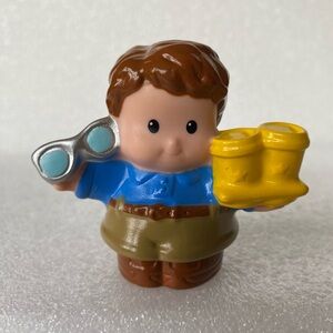 Fisher Price Little People DAD Father Happy Sounds Home Replacement Figure Toy